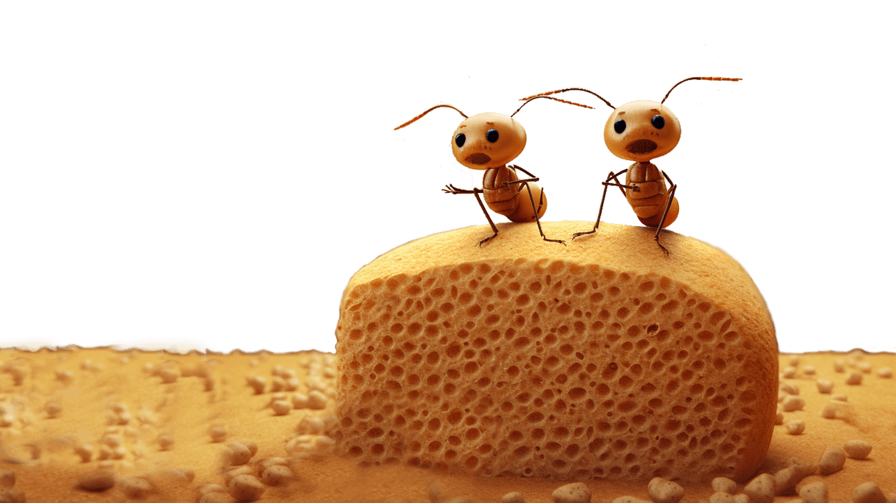 ants with grain