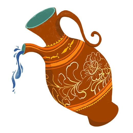 an pouring watering container